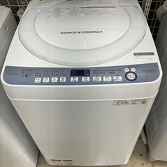 SHARP?穴なしステンレス槽?洗濯機7798