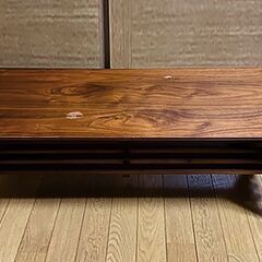 【処分間近】センターテーブル　折り畳み式　天然木　日本の家具メーカー品