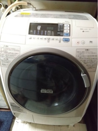 日立電気洗濯乾燥機組形BDV3500L形50-60H2共用　ライトベージュ　2013製