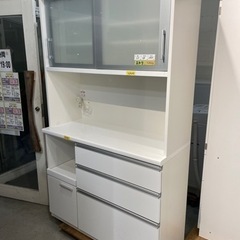 ?人気のホワイトカラー 3面レンジボード ?定価￥69,900? 収納力抜群 