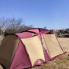 コールマン　タフスクリーン2ルームテント　バーガンディー、インナーシート・グランドシート付き