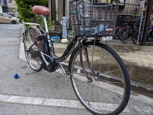 ヤマハ　パス　　鍵、バッテリー、充電器あり　26インチ\n3段変速　ブラウン　電動自転車　狭山市引取限定