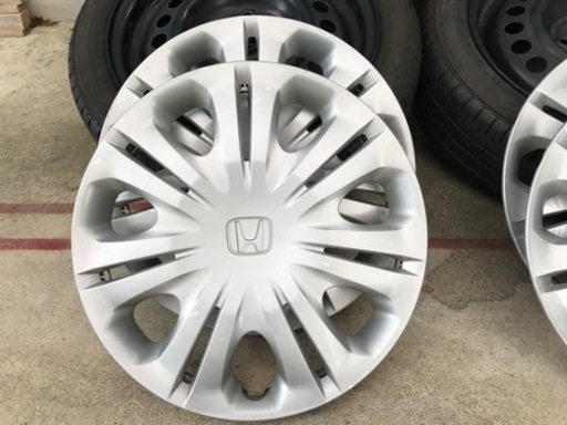 チョイ引っ張り！フィット 純正スチール 165/55R15 4本セット  