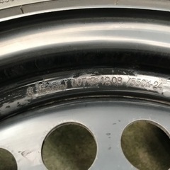 チョイ引っ張り！フィット 純正スチール 165/55R15 ４本セット