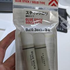 スティックのり2本 solid glue stick 