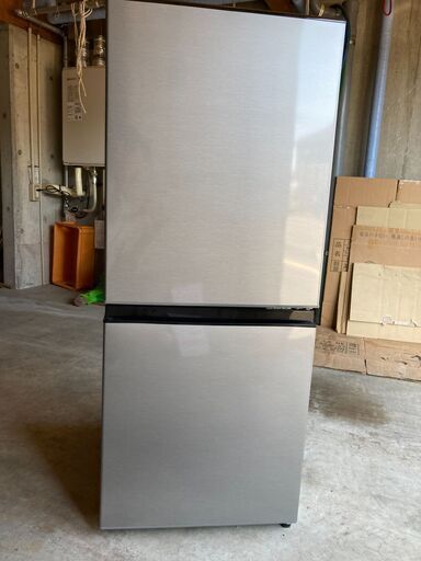 アクア値下げ  ノンフロン冷凍冷蔵庫 AQR-J13M(S) 126L 2022年製 幅47.6cm奥行55.7cm高さ116cm 良品
