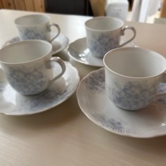 HOYAコーヒーカップ＆ソーサー4客セット