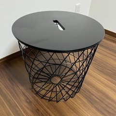 【ネット決済】【IKEA】リビングテーブル 収納付き【7日迄に取...