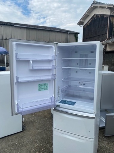 激安370L3ドーア三菱冷蔵庫自動製氷付き保証あり姫路市配達設置無料