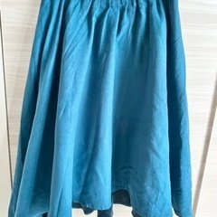【値下げ】Simplicite フレアスカート ブルー