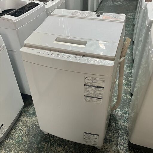 TOUSHIBA 東芝 全自動 洗濯機 AW-7D6 (W) 7㎏  2018年 ホワイト ●BA06G004