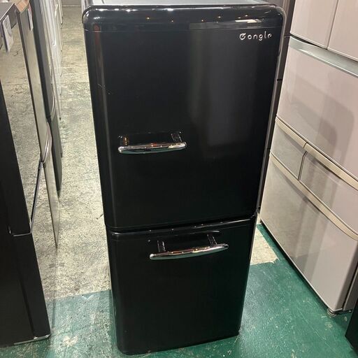 エディオン e angle イーアングル  冷凍 冷蔵庫 ANG-RE151-A1 149L 2021年製 ブラック ●E051G008