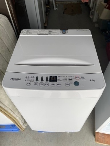 期間限定お試し価格】 Hisense 4.5kg洗濯機 HW-E4503 2020年製 洗濯機