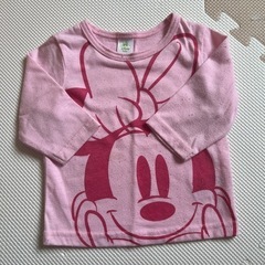 ミニーちゃん 長袖Tシャツ ［60〜70cm］ 西松屋