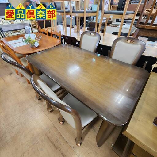 販売価格見直し済！【愛品倶楽部柏店】ミキモク ダイニング5点セット キャスター付チェア
