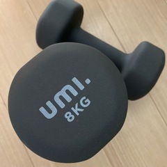 【6月10日まで限定出品】umi 8kg ダンベル　2個セット