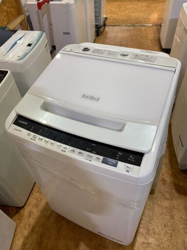 【愛品館市原店】日立 2019年製 8.0Kg洗濯機 BW-V80E【愛市I4S031547-104】