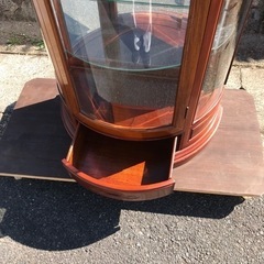 #KM149 ディスプレイキャビネット  収納棚 イギリス アンティーク調 家具 英国ビンテージ調家具