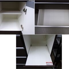 現状特価品！ 大型レンジボード 幅160×奥行51×高さ199㎝ コンセント5口 
