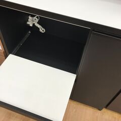 ☆ジモティ割あり☆ 土井インテリア 食器棚 茶 H184×W89×D45 クリーニング