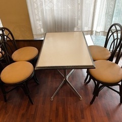 【ネット決済】テーブル&椅子セット　家具