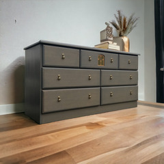 アンティーク調 家具 豪華7点セット!! タンス･食器棚･テーブル･ミラー他 R06008 ③