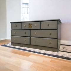 アンティーク調 家具 豪華7点セット!! タンス･食器棚･テーブル･ミラー他 R06008 ③