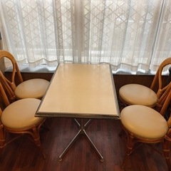 【ネット決済】テーブル&椅子セット