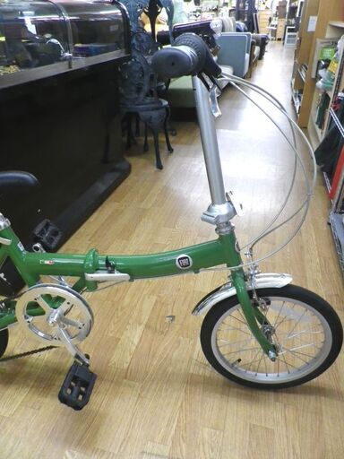 FIAT折りたたみ自転車 緑色 16インチ FIAT 折りたたみ自転車 16インチ
