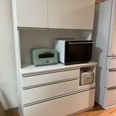 【6/11まで】ニトリ　キッチンカウンター　食器棚　ハイカウンター