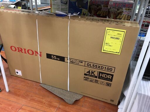 ORION　4Kチューナー内蔵55インチTV　OL55XD100