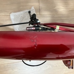 【未使用】折りたたみ自転車 変速機機・純正ワイヤーロック･LEDライト付