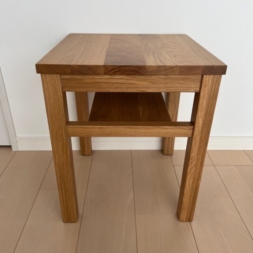 【お譲り先決定】無印良品 木製サイドテーブルベンチ オーク材