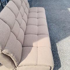 寝心地にこだわったハイバックソファベッド ブラウン