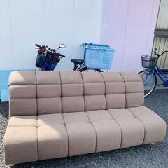 寝心地にこだわったハイバックソファベッド ブラウン