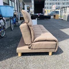 寝心地にこだわったハイバックソファベッド ブラウン