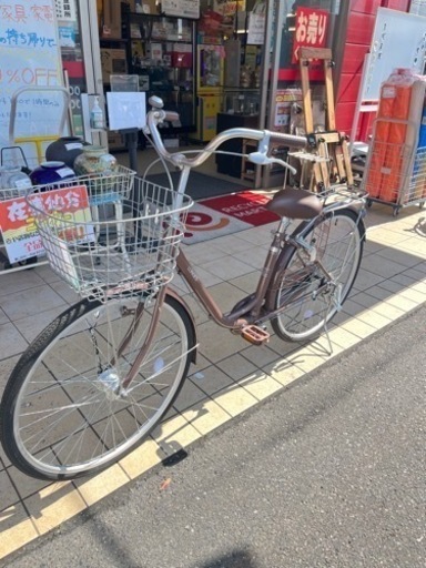☆557　ウェルビー　シティサイクル（茶色）26インチ【リサイクルマート鹿児島宇宿店】 ☆557 ウェルビー シティサイクル（茶色）26インチ【リサイクルマート