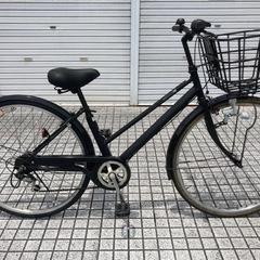 【ネット決済・配送可】【27インチ自転車】6段変速　LEDダイナ...