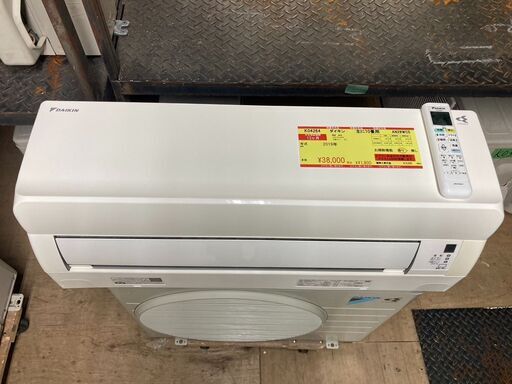 K04264　ダイキン　中古エアコン　主に10畳用　冷房能力　2.8KW ／ 暖房能力　3.6KW