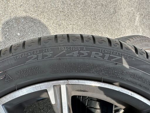 TOYOTA86 ZN6後期 純正ホイール17インチ タイヤ付き 215/45/17 【公式 