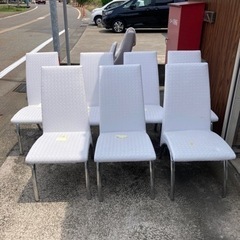 SKB DC STB回転式スツール8脚ナチュラルダイニングチェア