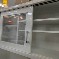 ☆浅川木工/2面食器棚/シンプルデザイン/№4498☆