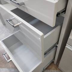 ☆浅川木工/2面食器棚/シンプルデザイン/№4498☆