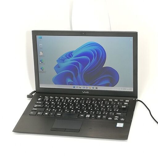 送料込 高速SSD 13.3型 ノートパソコン SONY VJS131C11N 中古美品 第6世代 Core i5 8GB 無線 Bluetooth Webカメラ Windows11 Office