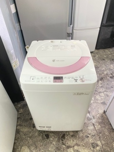 シャープ SHARP ES-GE60N-P [全自動洗濯機(6.0kg) ピンク系]