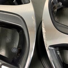 オーリス純正★トヨタ　17×7J　5H114.3　＋50　純正ナット専用　80系ノア　ヴォクシー　ブラック/ポリッシュ　ブレ・曲がりなし