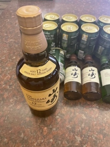 山崎 シングルモルトウイスキー 700ml + 180ml 山崎 シングルモルト