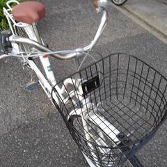 名古屋プレミアム商品券＆金シャチマネーOK！中古自転車２５６６　前後タイヤ新品！　２７インチ　６段ギヤ　LEDオートライト　  ★新品に交換した部分★　前後タイヤ・後輪錠（スペアキー付）・前後虫ゴム交換・サドル・グリップ 名古屋プレミアム商品券＆金シャチマネーOK！中古自転車2566 前後