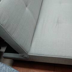 ?未使用品?ソファベッド ファブリック グレー 2978