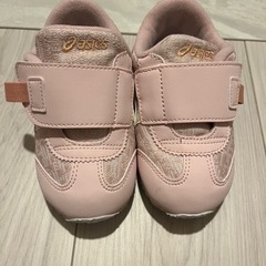 未使用新品！asicsピンク15㎝